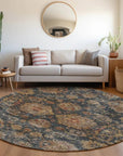 LOOMLAN Rugs Cadenza Blue Washable Indoor-Outdoor Rug