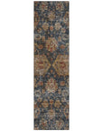 LOOMLAN Rugs Cadenza Blue Washable Indoor-Outdoor Rug