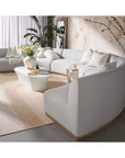 Cadiz Modular Sofa Gracebay Light Grey Teak Wood - LOOMLAN - SUNPAN - Modular Sofas
