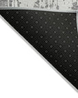 LOOMLAN Rugs Caelan Gray Washable Indoor-Outdoor Rug