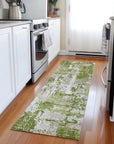 LOOMLAN Rugs Caelan Green Washable Indoor-Outdoor Rug