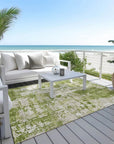 LOOMLAN Rugs Caelan Green Washable Indoor-Outdoor Rug