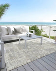 LOOMLAN Rugs Caelan Ivory Washable Indoor-Outdoor Rug