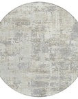 LOOMLAN Rugs Caelan Ivory Washable Indoor-Outdoor Rug