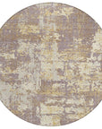 LOOMLAN Rugs Caelan Purple Washable Indoor-Outdoor Rug