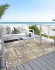 LOOMLAN Rugs Caelan Purple Washable Indoor-Outdoor Rug