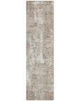 LOOMLAN Rugs Caelan Taupe Washable Indoor-Outdoor Rug