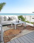 LOOMLAN Rugs Caeli Brown Washable Indoor-Outdoor Rug