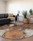 LOOMLAN Rugs Caeli Brown Washable Indoor-Outdoor Rug