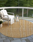 LOOMLAN Rugs Calista Gold Washable Indoor-Outdoor Rug