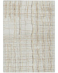 LOOMLAN Rugs Calista Ivory Washable Indoor-Outdoor Rug