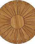 Cambria Round Teak Outdoor Dining Table - LOOMLAN - HiTeak - Outdoor Dining Tables