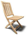 Cambria Teak Outdoor Folding Chair - LOOMLAN - HiTeak - Outdoor Lounge Chairs