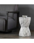 SUNPAN Cara Concrete Outdoor Round End Table