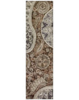 LOOMLAN Rugs Carmina Brown Washable Indoor-Outdoor Rug