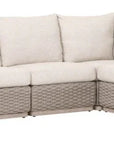 Essentials For Living Caspian Olefin Fabric Outdoor Modular Arm Sofa