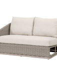 Essentials For Living Caspian Olefin Fabric Outdoor Modular Arm Sofa