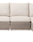 Caspian Olefin Fabric Outdoor Modular Armless Sofa Chair - LOOMLAN - Essentials For Living - Outdoor Sofas & Loveseats