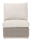 Caspian Olefin Fabric Outdoor Modular Armless Sofa Chair - LOOMLAN - Essentials For Living - Outdoor Sofas & Loveseats