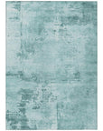 LOOMLAN Rugs Cassiva Blue Washable Indoor-Outdoor Rug