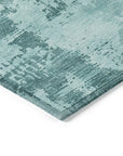 LOOMLAN Rugs Cassiva Blue Washable Indoor-Outdoor Rug