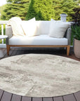 LOOMLAN Rugs Cassiva Brown Washable Indoor-Outdoor Rug