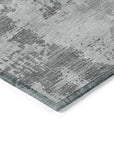 LOOMLAN Rugs Cassiva Gray Washable Indoor-Outdoor Rug