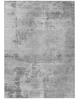 LOOMLAN Rugs Cassiva Gray Washable Indoor-Outdoor Rug
