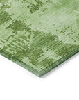 LOOMLAN Rugs Cassiva Green Washable Indoor-Outdoor Rug