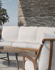 Castelle Berkeley Crescent Curved Outdoor Couch Deep - LOOMLAN - Castelle - Outdoor Sofas & Loveseats