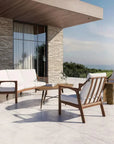 Castelle Berkeley Crescent Curved Outdoor Couch Deep - LOOMLAN - Castelle - Outdoor Sofas & Loveseats