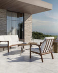 Castelle Berkeley Crescent Curved Outdoor Loveseat Deep - LOOMLAN - Castelle - Outdoor Sofas & Loveseats