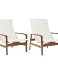 Castelle Berkeley Padded Sling Lounge Chair Set - LOOMLAN - Castelle - Outdoor Dining Chairs