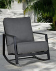 Castelle Prism Lounge Rocking Chair Made USA - LOOMLAN - Castelle - Outdoor Lounge Chairs