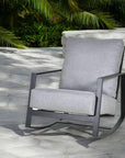 Castelle Prism Lounge Rocking Chair Made USA - LOOMLAN - Castelle - Outdoor Lounge Chairs