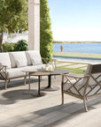 Castelle Tulip Outdoor Round Coffee Table - LOOMLAN - Castelle - Outdoor Coffee Tables