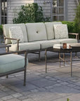 Castelle Twig Faux Wood Look Outdoor Coffee Table - LOOMLAN - Castelle - Outdoor Coffee Tables