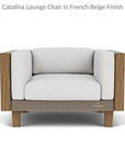 Lloyd Flanders Catalina Lounge Chair All Weather Wicker & Teak Wood