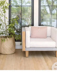 Lloyd Flanders Catalina Lounge Chair All Weather Wicker & Teak Wood