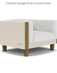 Lloyd Flanders Catalina Lounge Chair All Weather Wicker & Teak Wood