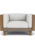 Lloyd Flanders Catalina Lounge Chair All Weather Wicker & Teak Wood