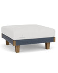 Lloyd Flanders Catalina Ottoman All Weather Wicker & Teak Wood