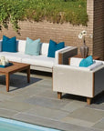 Lloyd Flanders Catalina Sofa All Weather Wicker & Teak Furniture