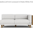 Catalina Wicker Lounge Set Sectional Ottoman Made USA - LOOMLAN - Lloyd Flanders - Outdoor Lounge Sets