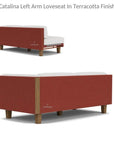 Catalina Wicker Lounge Set Sectional Ottoman Made USA - LOOMLAN - Lloyd Flanders - Outdoor Lounge Sets