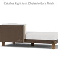 Catalina Wicker Lounge Set Sectional Ottoman Made USA - LOOMLAN - Lloyd Flanders - Outdoor Lounge Sets