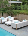 Catalina Wicker Lounge Set Sofa Chairs & Ottomans - LOOMLAN - Lloyd Flanders - Outdoor Lounge Sets