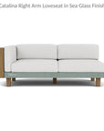Catalina Wicker Sectional Ottoman & End Table Patio Set - LOOMLAN - Lloyd Flanders - Outdoor Lounge Sets