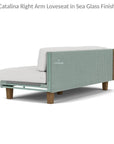 Catalina Wicker Sectional Ottoman & End Table Patio Set - LOOMLAN - Lloyd Flanders - Outdoor Lounge Sets