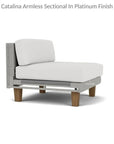 Catalina Wicker Sectional Ottoman & End Table Patio Set - LOOMLAN - Lloyd Flanders - Outdoor Lounge Sets